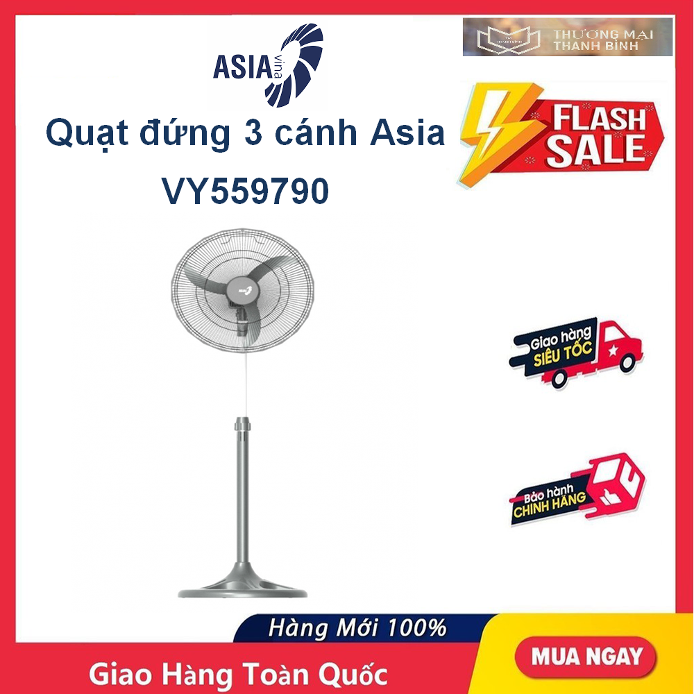 Quạt đứng asia 3 cánh vy559790 55w - xám