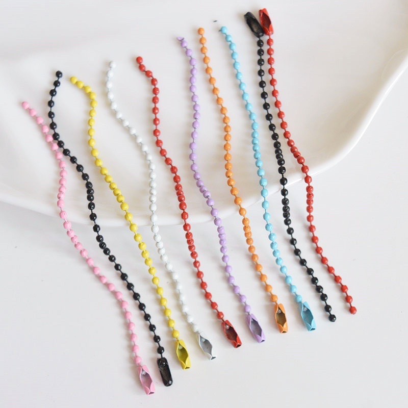 (Set 10) Móc Khóa Bi, Xích Bi Gắn Chìa Khóa Handmade