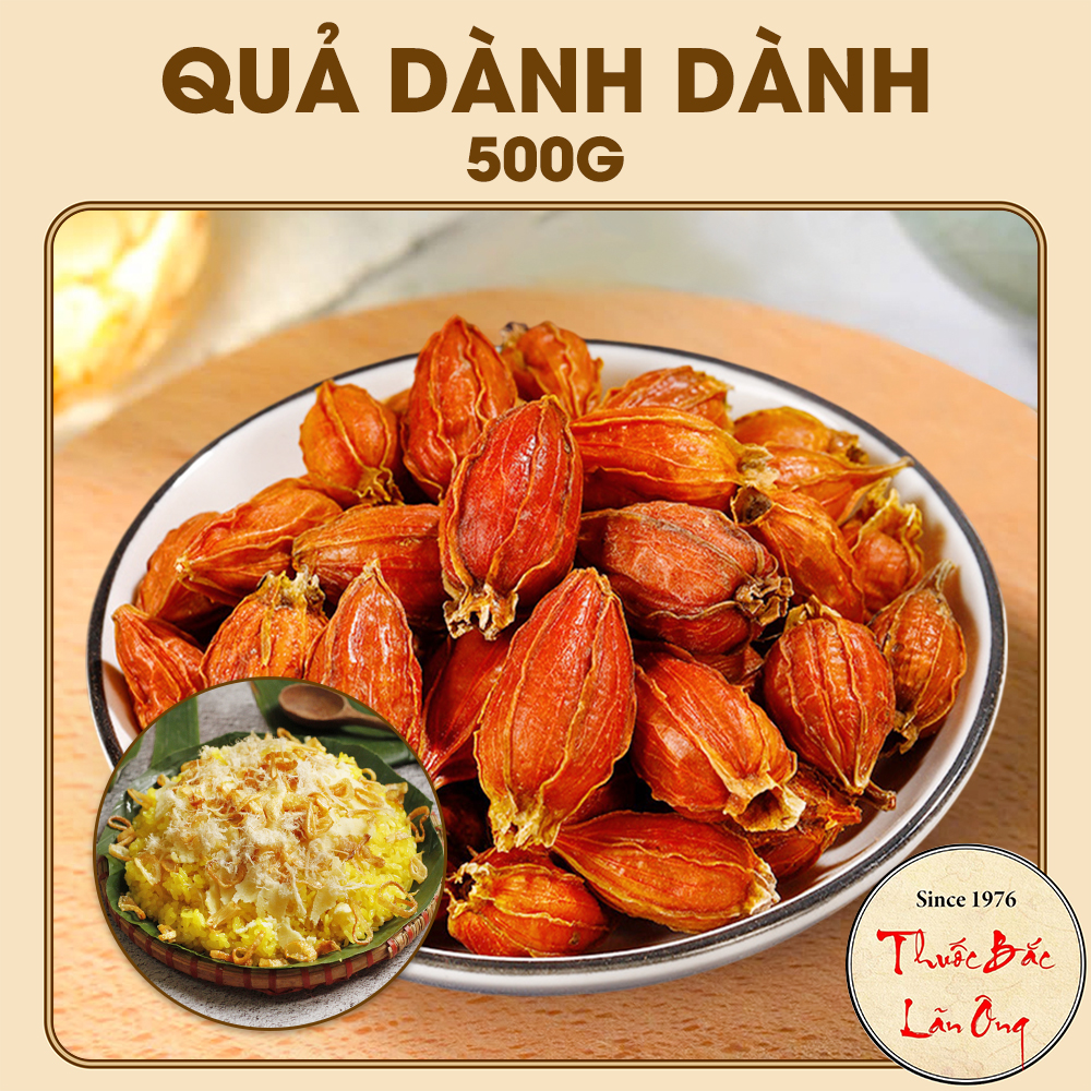 Quả dành dành 500g, chi tử khô tạo màu, mùi tự nhiên cho các món ăn