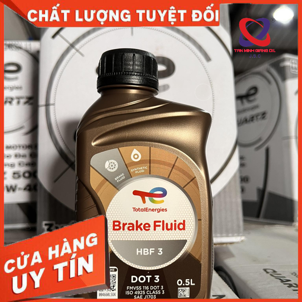 Dầu phanh xe máy / ô tô bình 0.5L TOTAL HBF 3