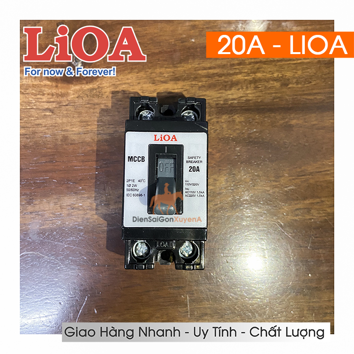 Cầu Dao Aptomat An Toàn LIOA, CB Cóc Lioa 20A - Điện Sài Gòn Xuyên Á