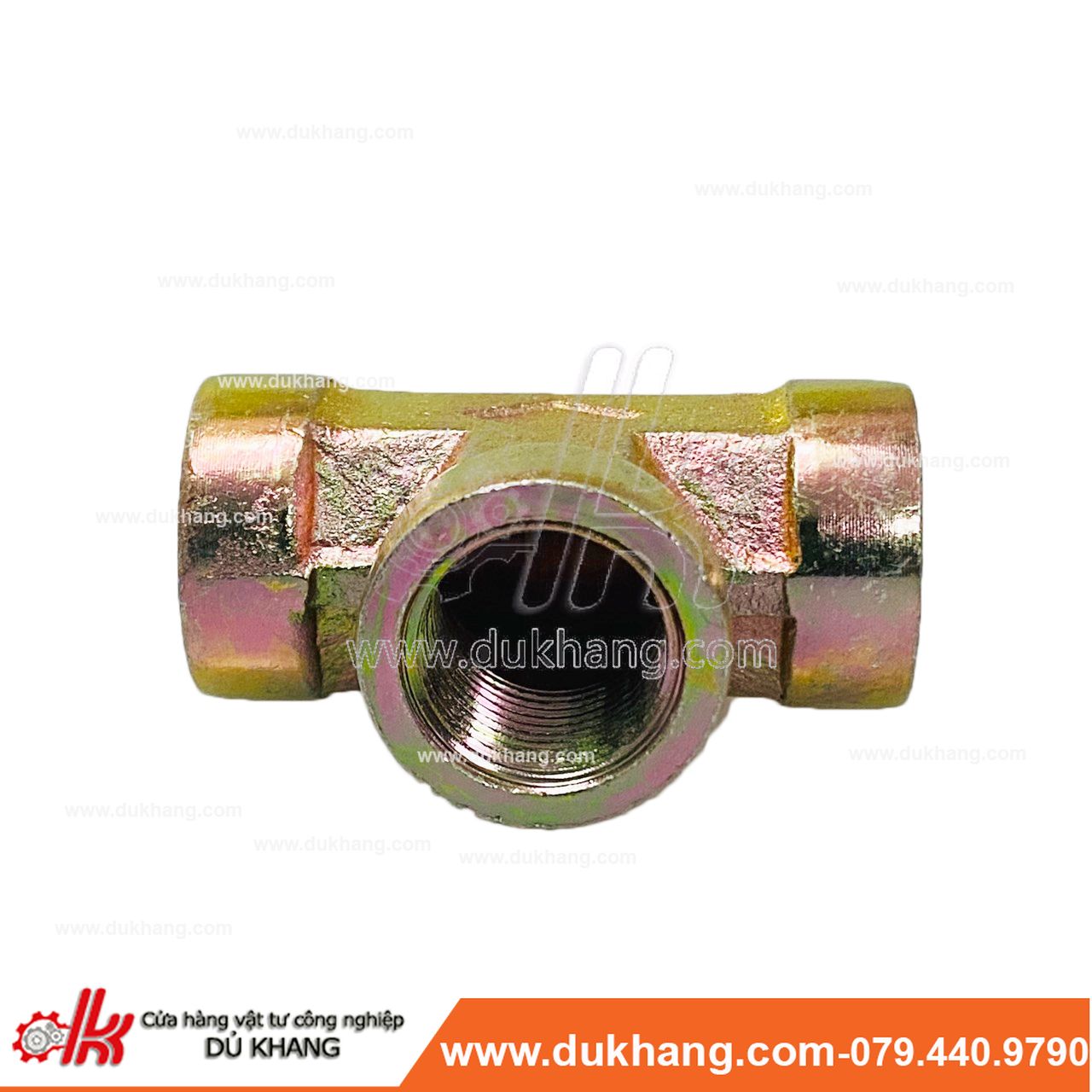 Nối ba đầu ren trong sắt thủy lực