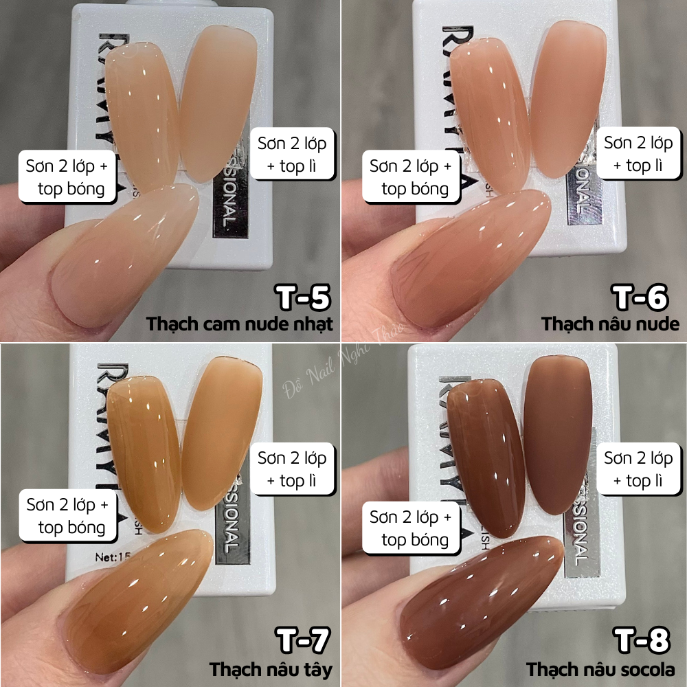 Sơn gel thạch đục lẻ màu RAMYLA 15ml