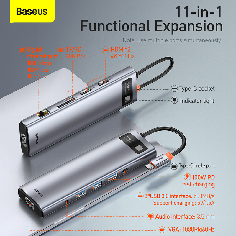 Bộ Hub chuyển đổi Baseus Gleam Series