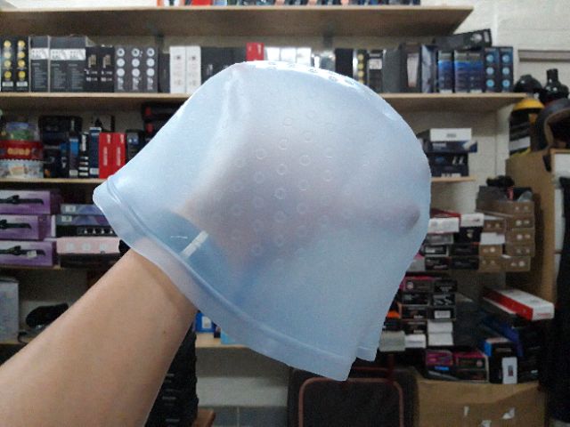 Nón móc light vải,sillicon nhỏ gọn dùng nhuộm tóc