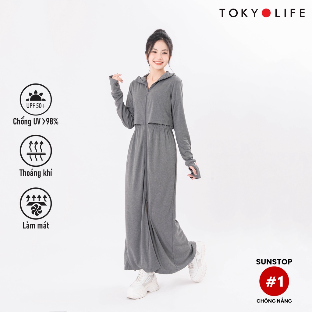 Đầm chống nắng toàn thân thiết kế dáng croptop chất vải Umi lạnh dày dặn  cao cấp chống tia UV | Shopee Việt Nam