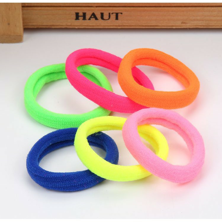 [SET 5]  BUỘC TÓC BASIC CHUN CO GIÃN TRƠN NHIỀU MÀU LỰA CHỌN | VIDEO THẬT | SHOP BEECOW