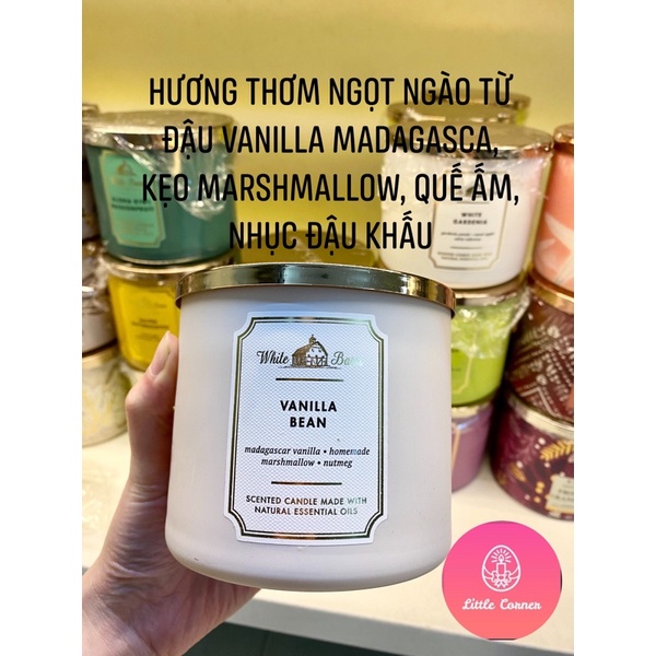 Nến thơm 3 bấc BATH AND BODY WORKS 411g - WHITE BARN