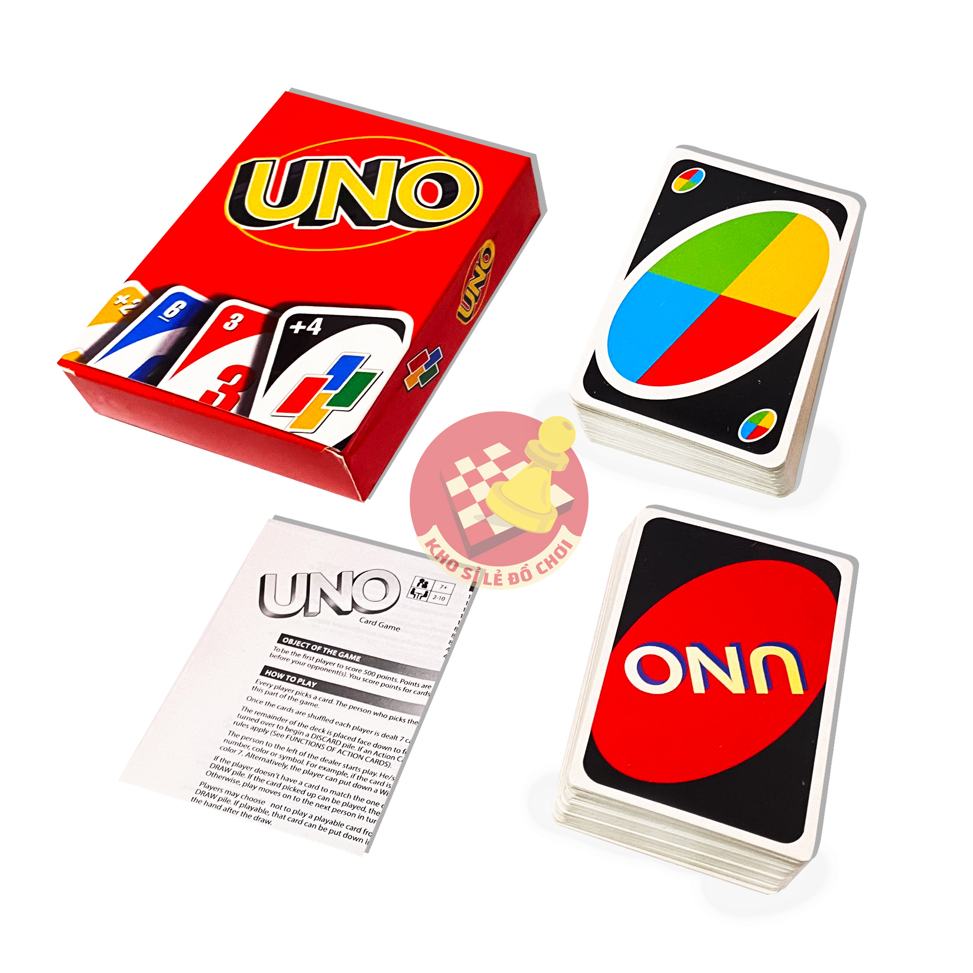 [HCM]Bài UNO cơ bản loại tốt giấy cứng (108 lá) - Boardgame UNO