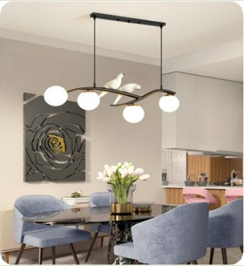 Đèn Thả Họa Mi thiết kế độc đáo sang trọng , tinh tế phù hợp không gian phòng khách , bàn ăn [ tặng kèm bóng LeD ]