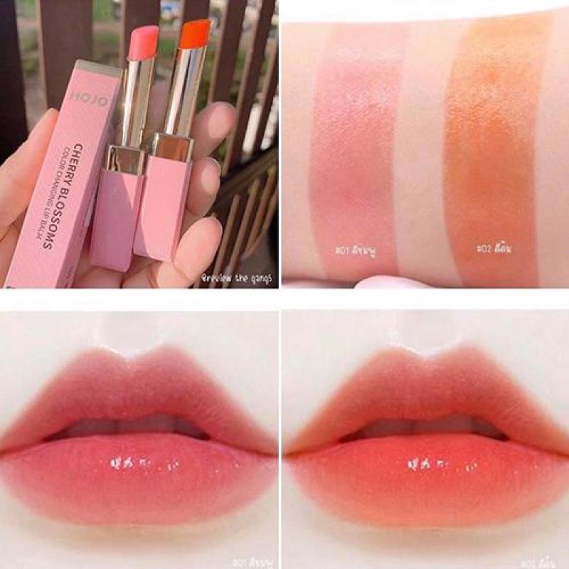 Son dưỡng môi có màu HoJo Cherry lên màu hồng, cam siêu xinh - Hàn Quốc