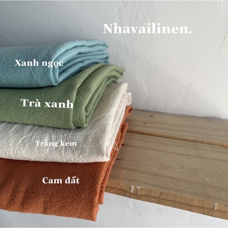 Vải Thô Đũi Trơn Thoải Mái Mát Mẻ Thấm Hút Mồ Hôi Tốt - Nhà Vải Linen