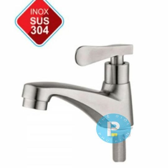 Vòi Chậu Rửa Mặt Inox 304 Kiểu Tay Gạt