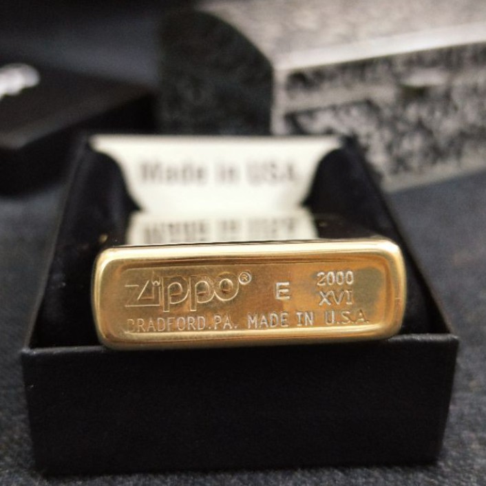 [HCM]Bật lửa Zippo Đồng Nguyên khối Mẫu Eagle Legend Champion