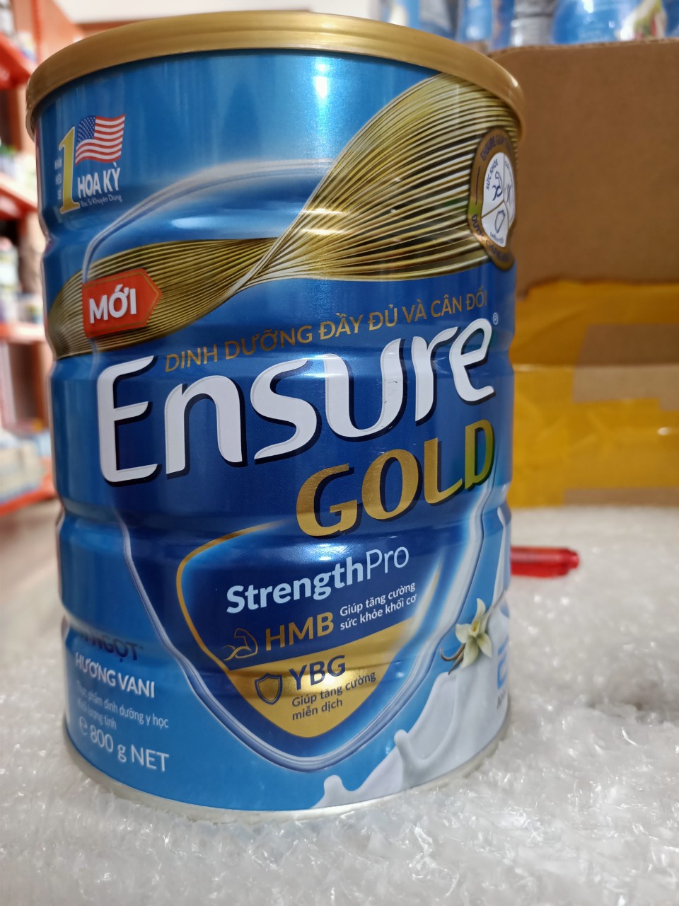 Sữa bột Ensure Gold Abbott ít ngọt (HMB) 800g