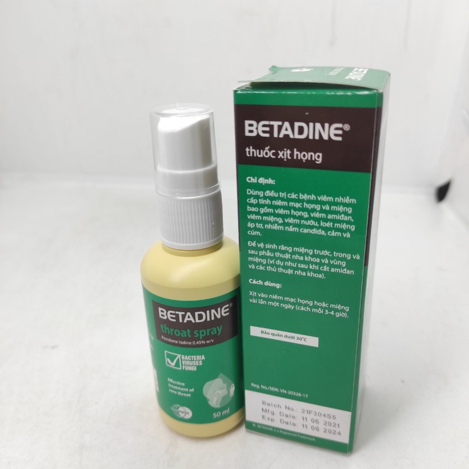 Dung dịch Betadine sát khuẩn, súc họng, phụ khoa 125ml