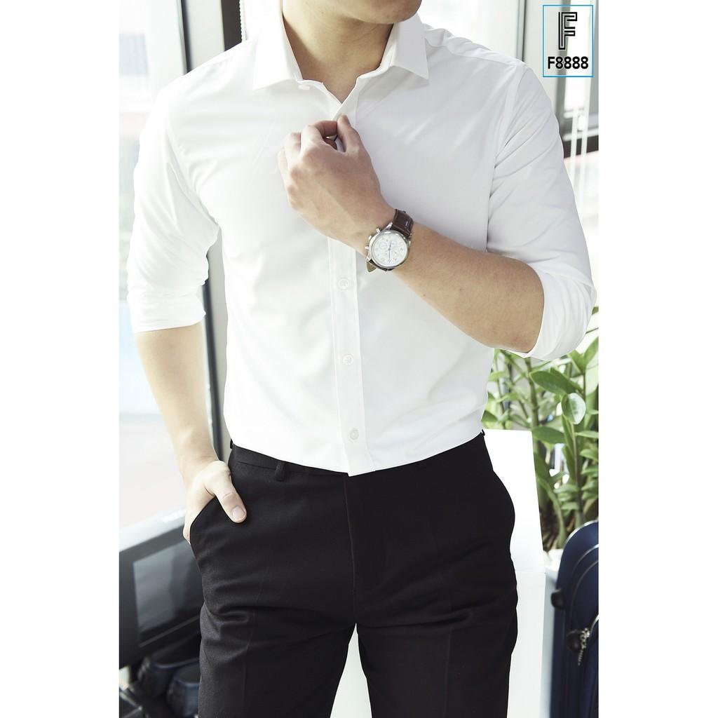 Áo sơ mi nam vải lụa nến Thái cao cấp