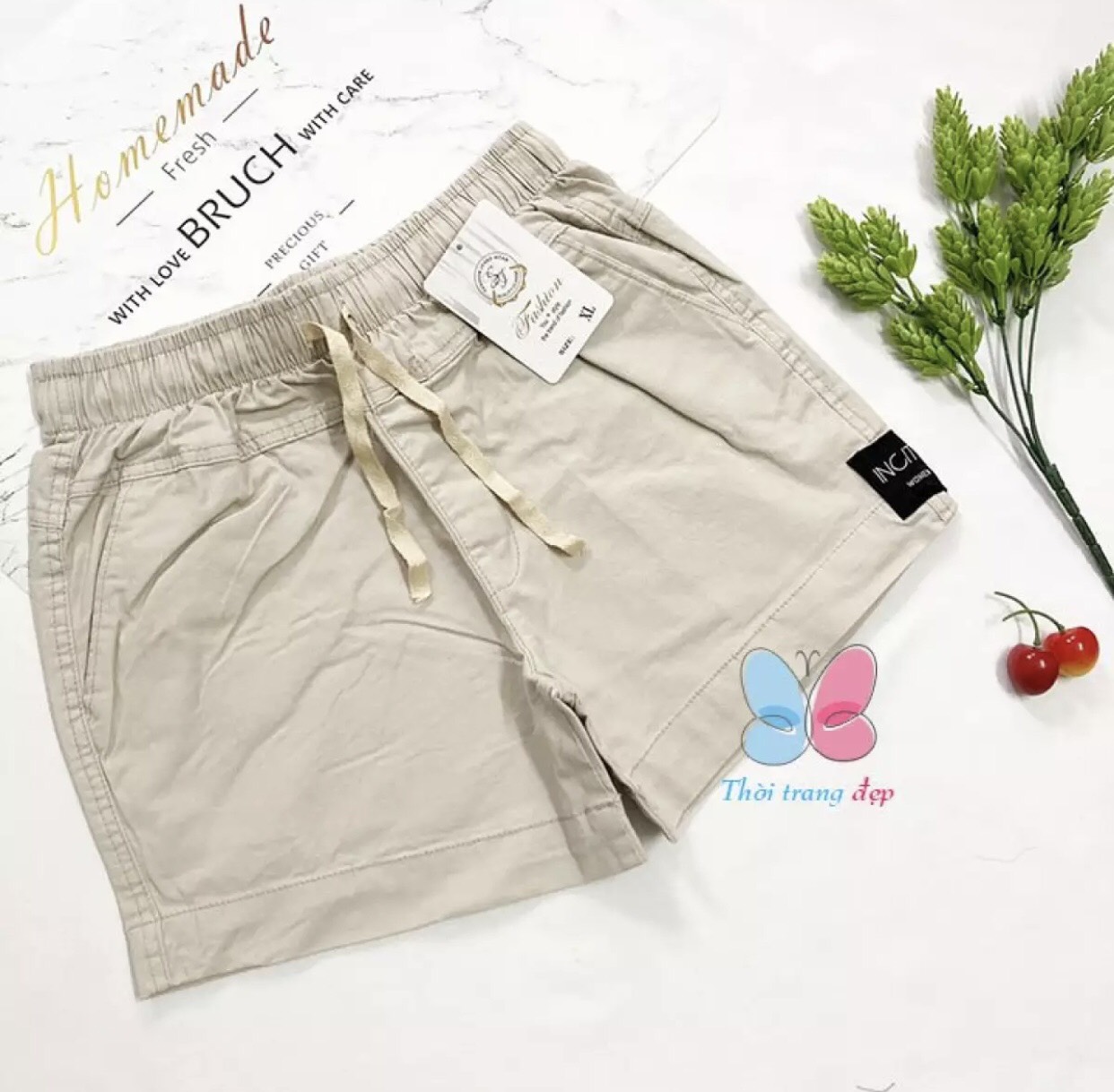 QUẦN ĐÙI NỮ, QUẦN ĐÙI KAKI NỮ LƯNG THUN( 35-65KG)