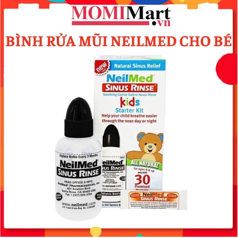 BÌNH RỬA MŨI NEILMED 120ml DÀNH CHO EM BÉ