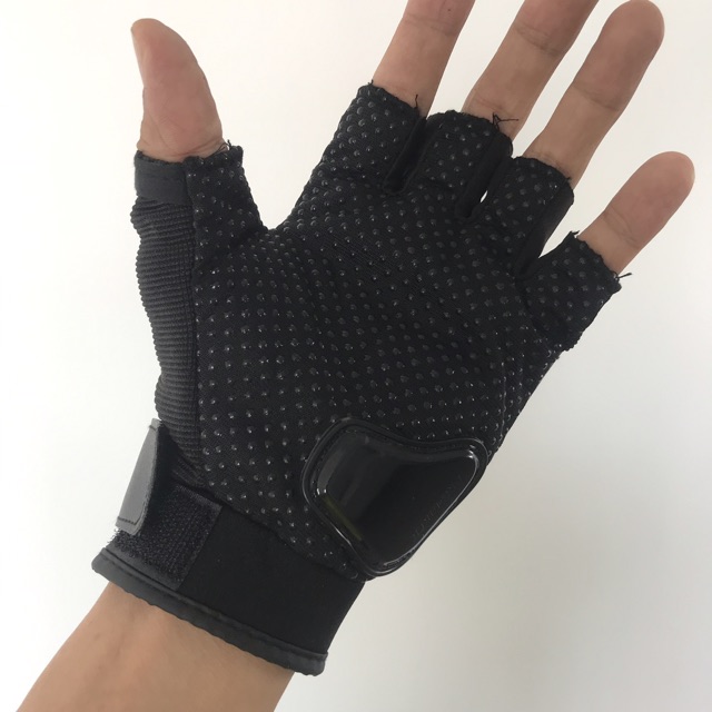 Găng tay Probiker hở ngón gù inox