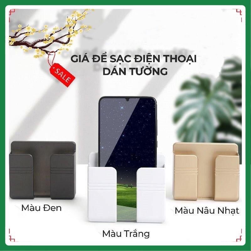 Kệ dán tường để remote freeship giá đỡ sạc điện thoại - kệ dán tường để điện thoại siêu dính