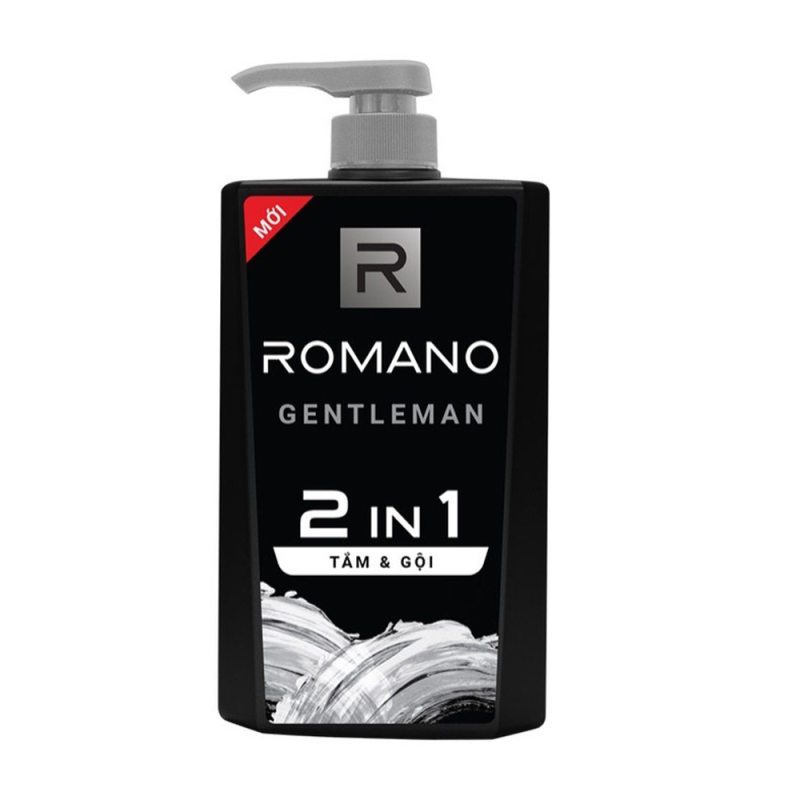 Tắm gội 2 trong 1 Romano Gentleman 650gr nhập khẩu