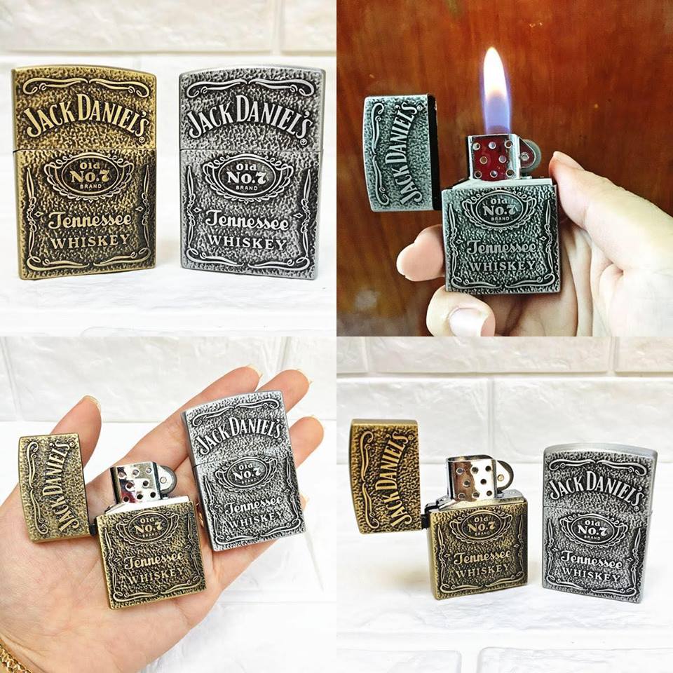 [Hcm]Jack Daniels Zippo Gas Lighter Regular Fire
