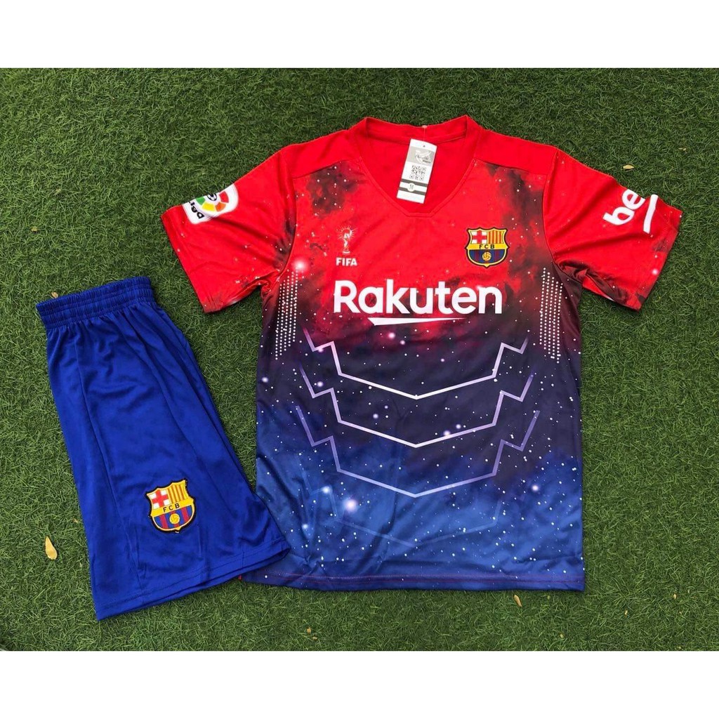 Bộ Quần Áo Bóng Đá CLB Barca CỰC ĐỘC Đẹp  2020 In tên Và Số Áo Theo Yêu Cầu