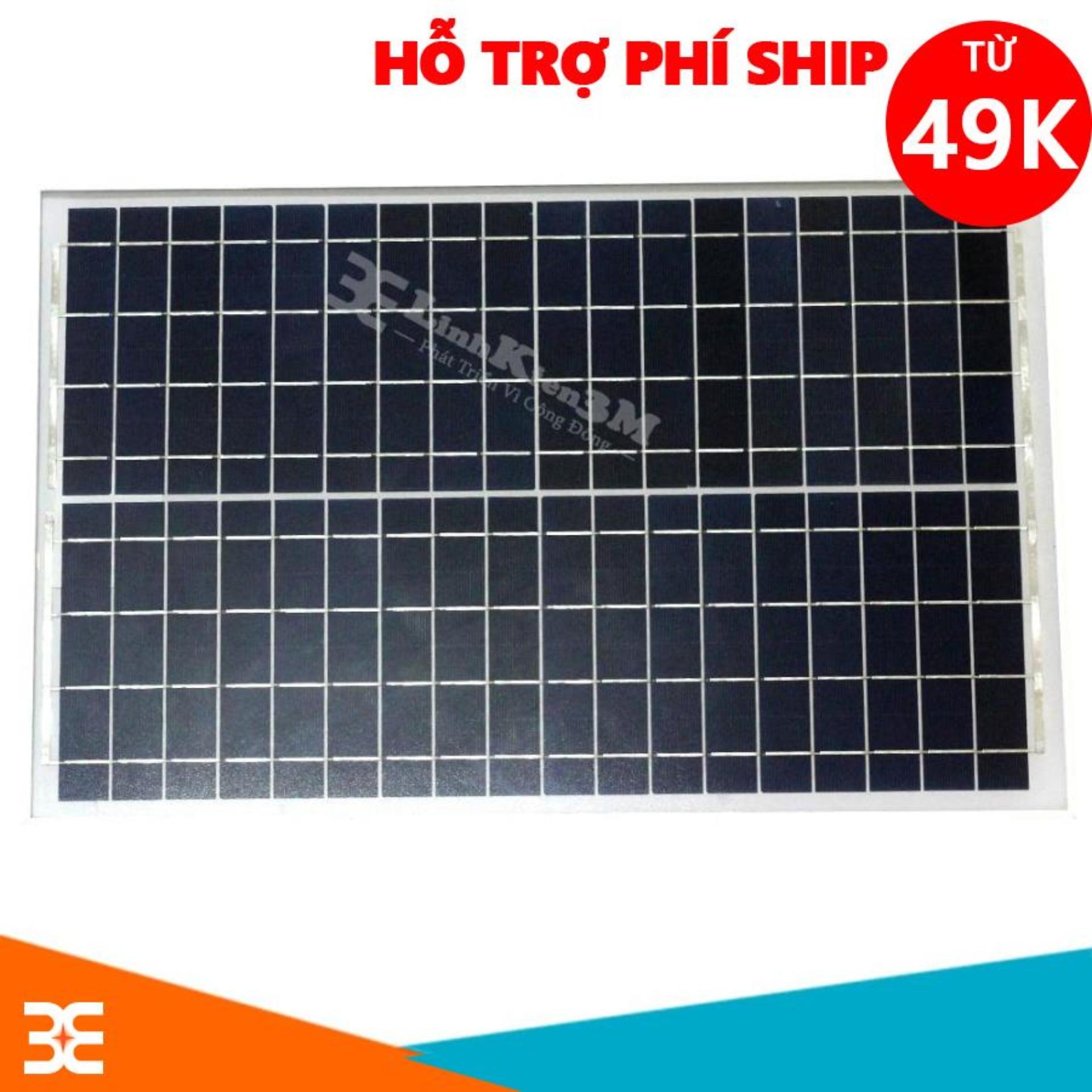 Tấm Pin Năng Lượng Mặt Trời 18V 30W - 545x348x17mm