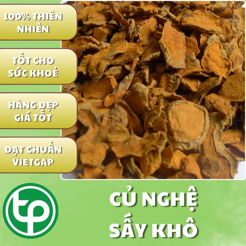 [Hàng mới về] Nghệ sấy khô túi lớn loại 500g - Thảo Dược Tấn Phát