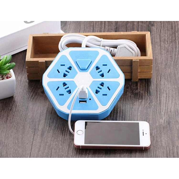 Ổ Cắm Điện Hình Trái Cam 2 Cổng USB