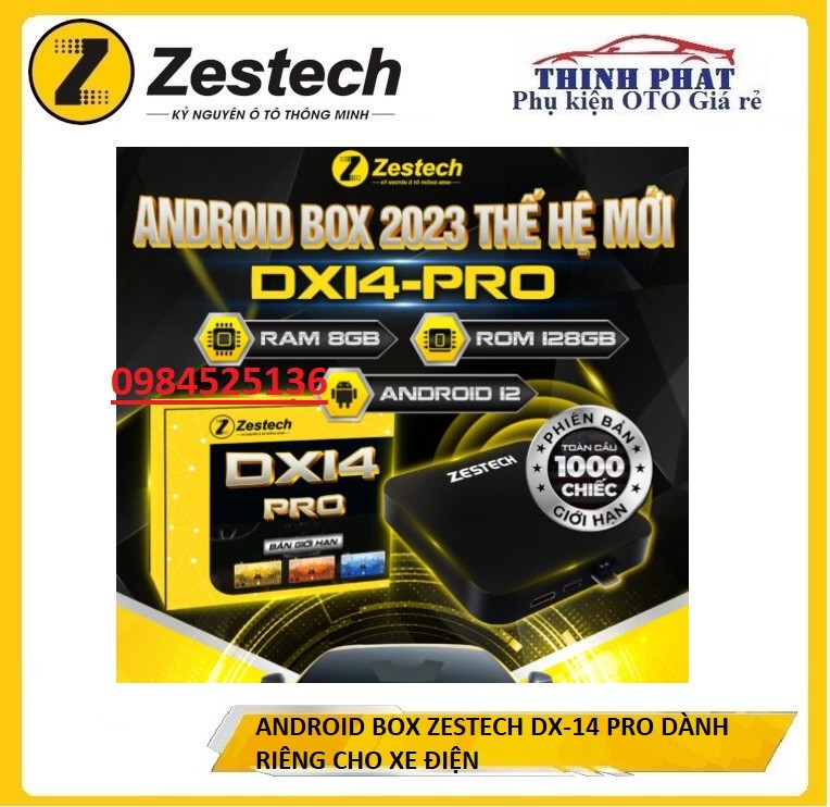 [HÀNG CHÍNH HÃNG]CARPLAY ANDROID Box DÀNH CHO XE ĐIỆN zestech dx14-pro, ram8/128g. android box đa chức năng,carplay box dx14-pro cao cấp bản giới hạn tặng vietmap s1,sim4g,xem youtube,truy cập internet