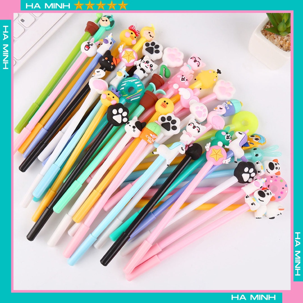 Set 20 Bút Hoạt Hình Túi Zip Cute (giao ngẫu nhiên)