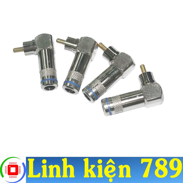 Jack av bộ 4 jack bông sen cong - linh kiện 789