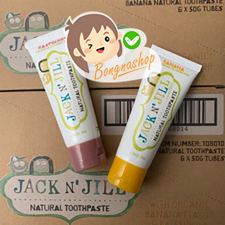 Kem đánh răng Jack n' jill cho bé có thể nuốt