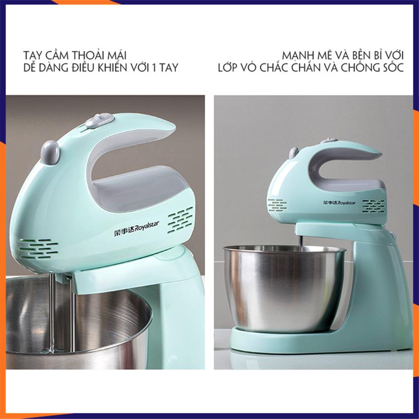 Máy đánh trứng, trộn bột cầm tay( dạng đứng) công suất 150W, 5 cấp độ