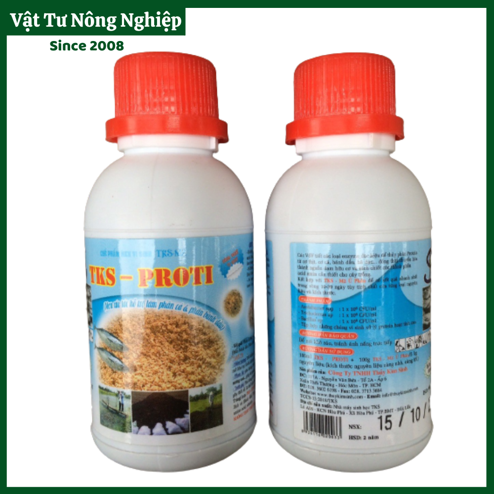 Tks – proti: men xúc tác ủ phân cá và phân bánh dầu