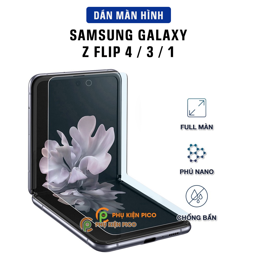 Dán màn hình Samsung Z Flip 3 / Z Flip 4 / Z Flip 5 5G full màn hình dẻo trong suốt PPF tự phục hồi vết xước - Dán dẻo Samsung Galaxy Z Flip3 5G