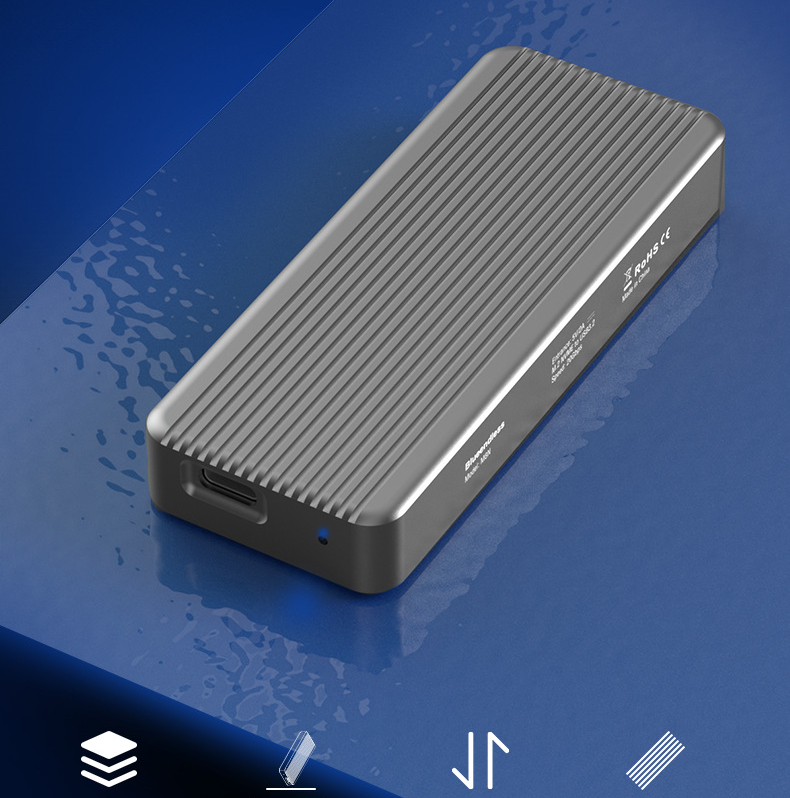 Box ổ cứng SSD NVMe M.2 chuẩn USB 3.2 gen 2x2 20Gbps tốc độ cao - Blueendless (M.2 NVME 2280 SSD enclosure)