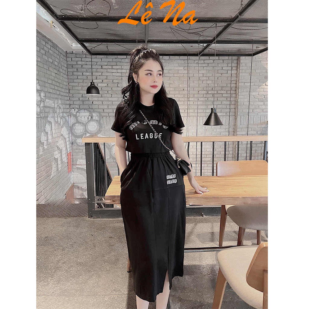 Set Áo Croptop Kèm Chân Váy SV23