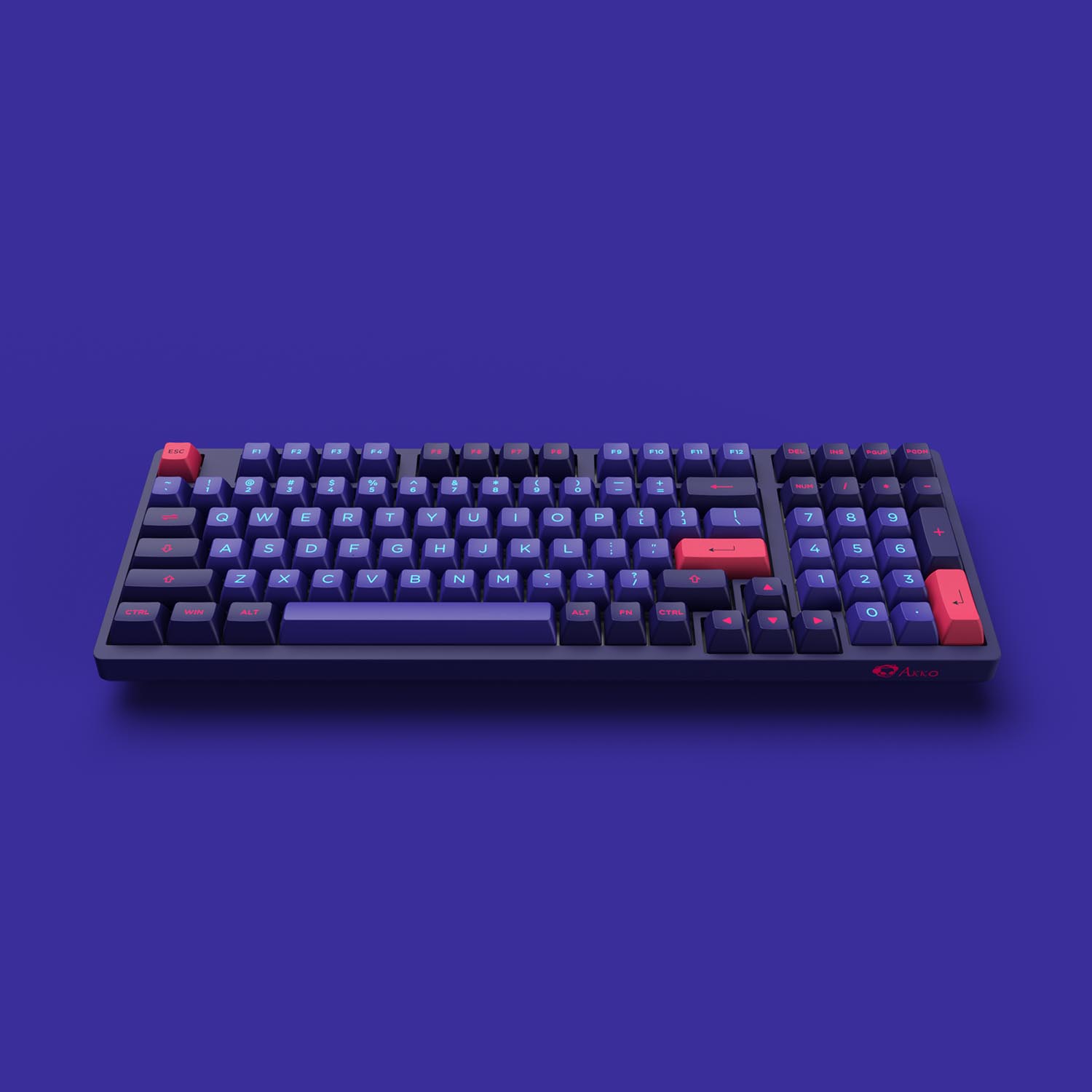 Bàn phím cơ AKKO 3098B Multi-modes NEON (Bluetooth 5.0 / Wireless 2.4Ghz / Hotswap / Foam tiêu âm / Foam đáy / AKKO CS Jelly sw)