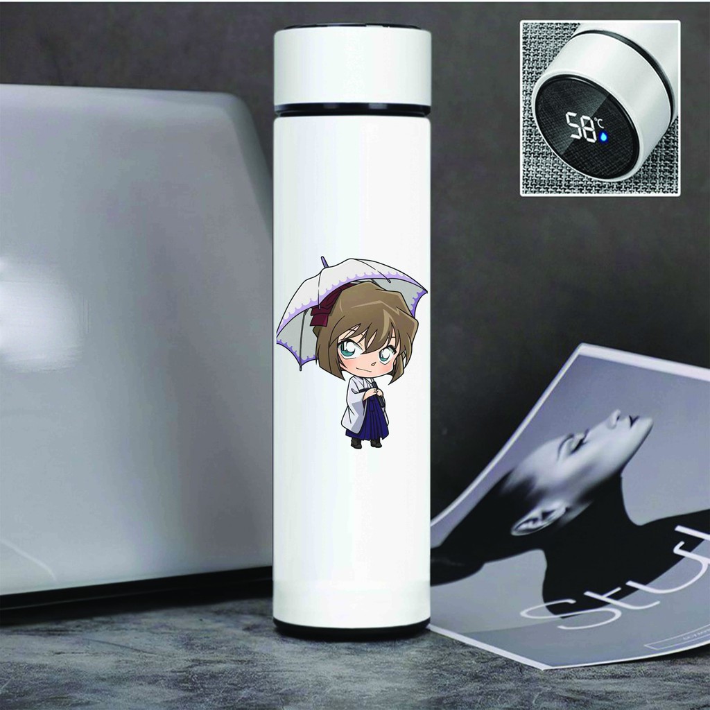 Bình giữ nhiệt đựng nước in hình DETECTIVE CONAN tiện lợi xinh xắn anime chibi