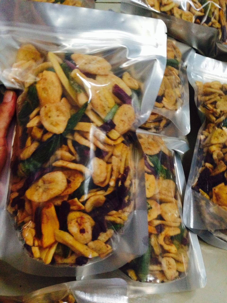 500g hoa quả sấy vỡ giòn ngon