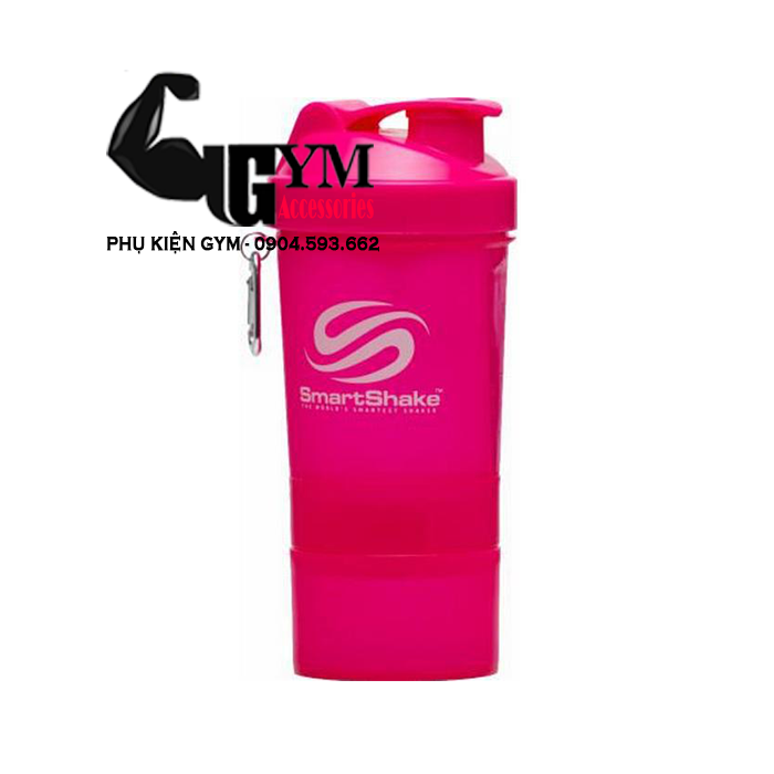 Bình nước bình lắc 3 ngăn smart shake tiện dụng