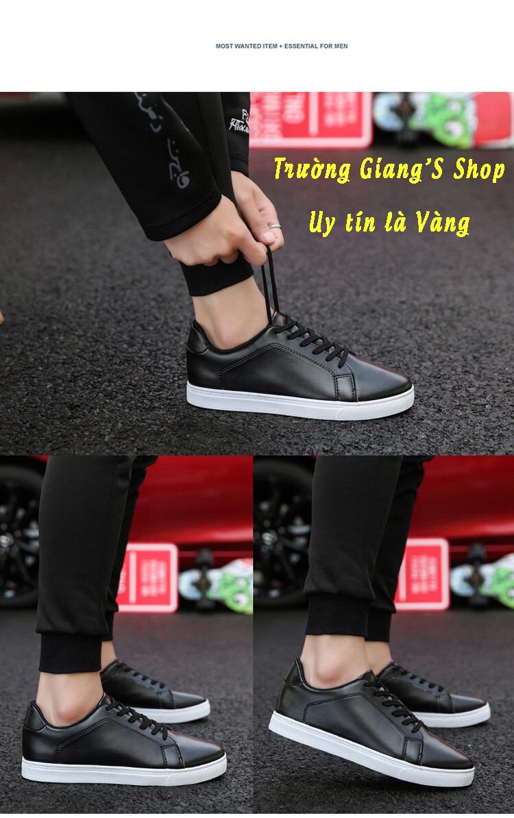 Giày thể thao nam sneaker cao cấp Đen hot 2019