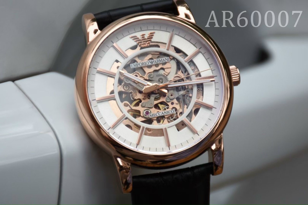 Đồng hồ cơ nam lộ máy Armani hàng cao cấp