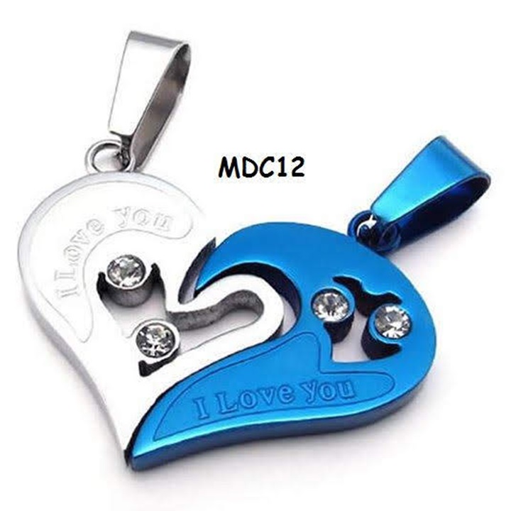 Dây chuyền cặp valentine khắc tên MDC12x