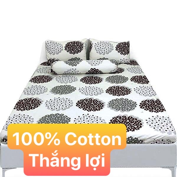 [HCM]Bộ Drap 100% vải Cotton Thắng Lợi {4 MÓN} { chuẩn logo]