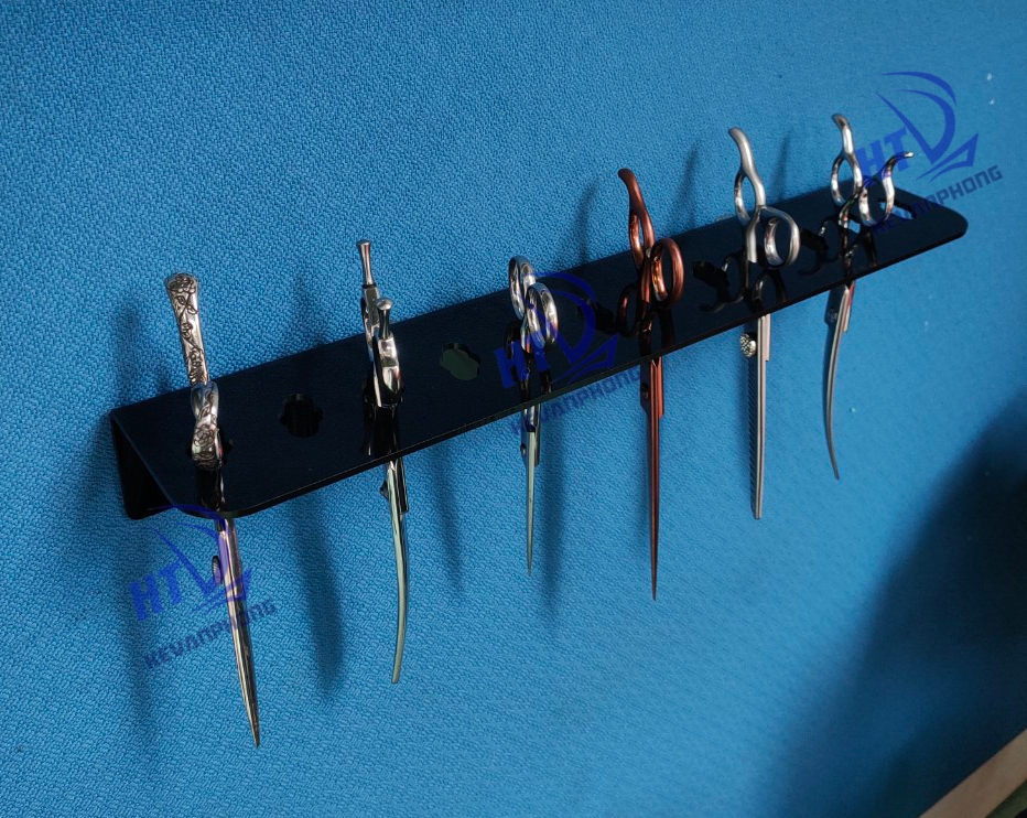 Kệ để kéo cắt tóc bằng mica