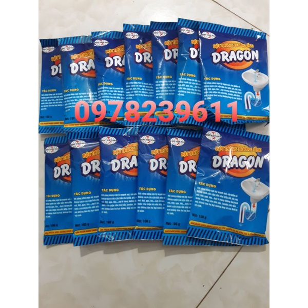 bột thông cống cực mạnh DRAGON (10 GÓI)